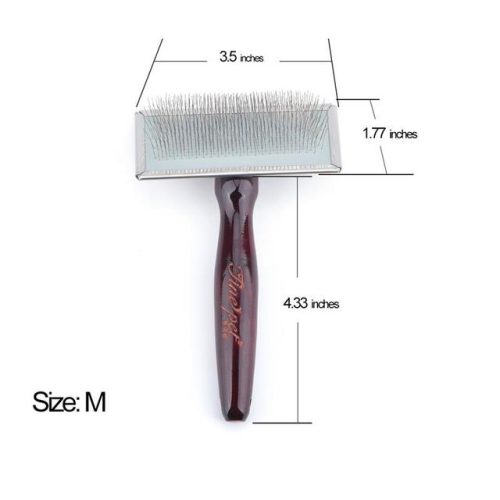 Dogs and Cats Wooden Slicker Brush - Image 2